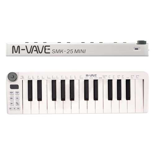 MIDI键盘音乐编曲电音便携力度感应琴键无线连接控制器SMK-25MINI