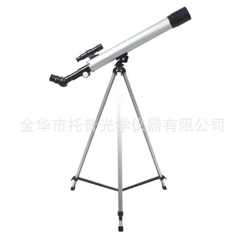 厂家YJ50600天文单筒望远镜超清晰黑色50倍100倍塑料天文望远镜