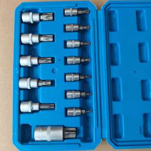 2旋具 13PC压批套筒梅花钻头1