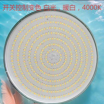 超薄PAR56灯芯 开关控制变色 暖白 白光 4000K AV12V IP68 40W