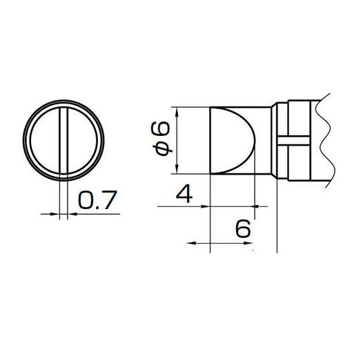 白光938恒温焊台手柄917 原装 T10系列烙铁咀T10-D6