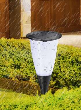 新品太阳能灯102led火焰酒杯灯户外感应灯花园庭院地插装饰景观灯