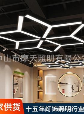 LEDY形人字形可拼接工业风吊灯办公室商场超市服装店网咖造型灯