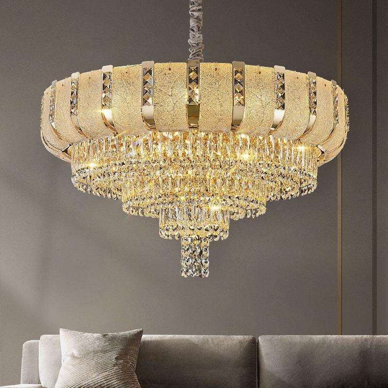 后现代轻奢吊灯客厅主灯现代别墅大气客厅水晶吊灯卧室餐厅吊灯