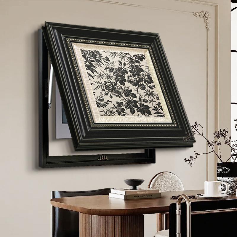 客厅电表箱小众装饰画电闸配电箱挂画网线盒中古风装饰遮挡壁画