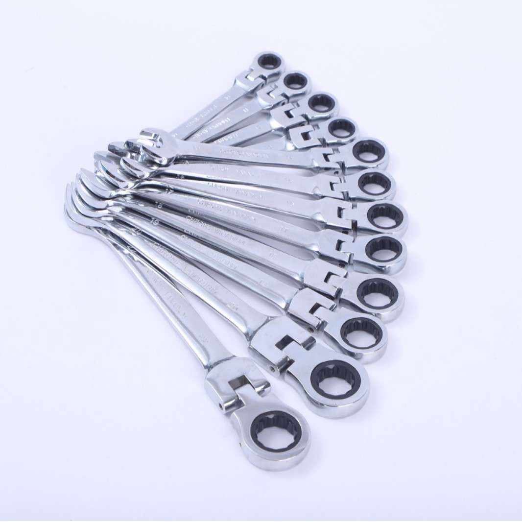 180度摇头棘轮扳手16pcs 汽修船舶维修组套工具 6-24mm