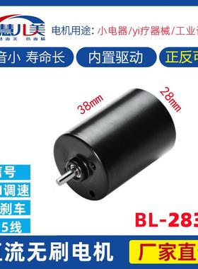 BL2838微型直流无刷电机小电机 外径28mm大扭力水泵气泵玩具马达