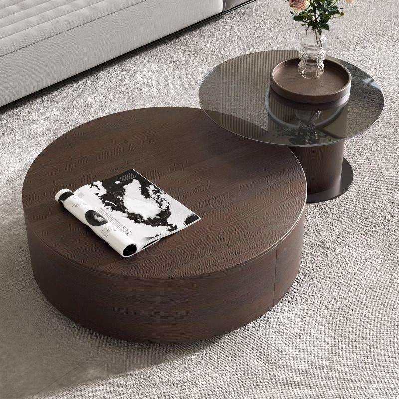 意式极简圆形茶几客厅家用轻奢小户型简约现原木色复古烟熏组合,农机/农具/农膜,其它农用工具,淘宝优惠券,粉丝福利购,淘宝优惠卷