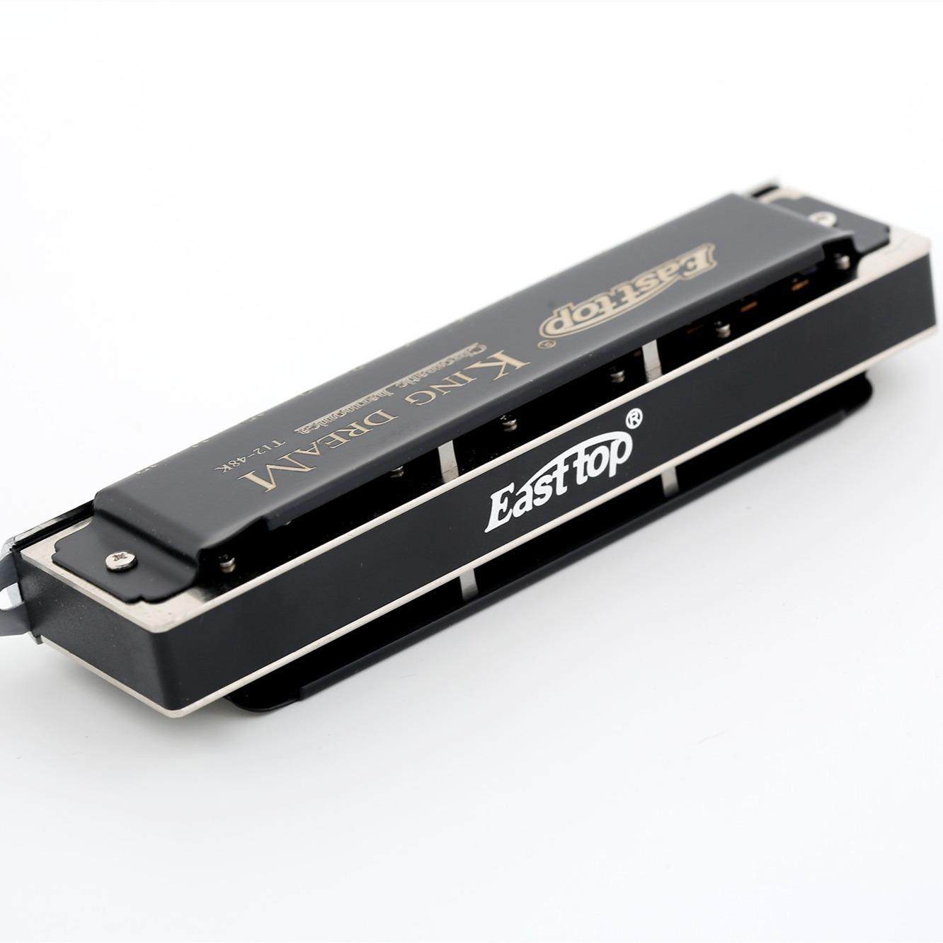EASTTOP HARMONICA金色梦想者12孔半音阶C调口琴 高档半音阶口琴