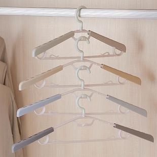 挂中国转头塑料衣架家用可转头加宽衣架多功能度男士衣服伸缩036