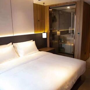 甘肃麦积酒店灯具设计师不锈钢玻璃壁灯古铜色书桌台灯床头大堂灯