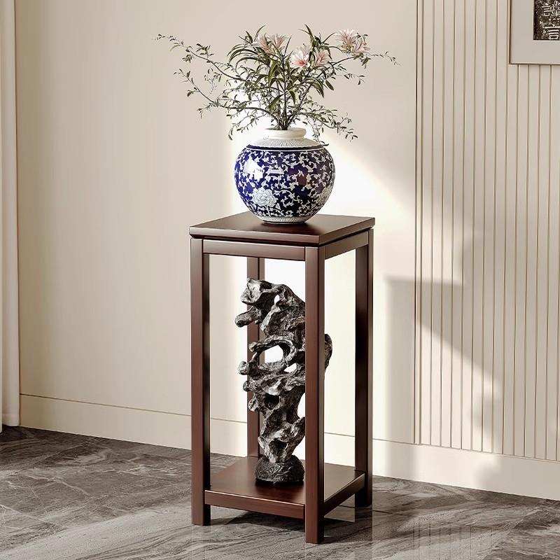 新中式实木花盆架室内花架子客厅落地式盆景植物摆放架阳台置物架