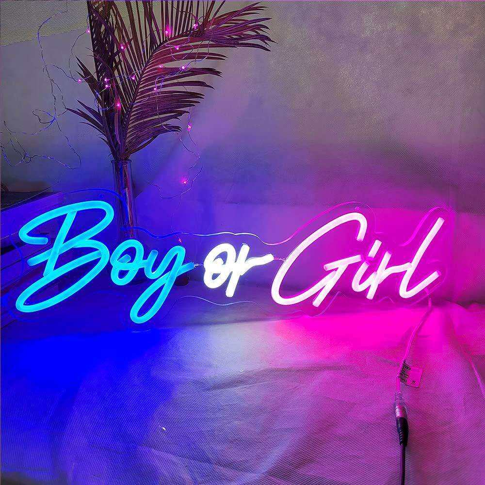 浪漫氛围Boy or Girl字母灯led霓虹灯造型英文字母义乌发货外贸灯