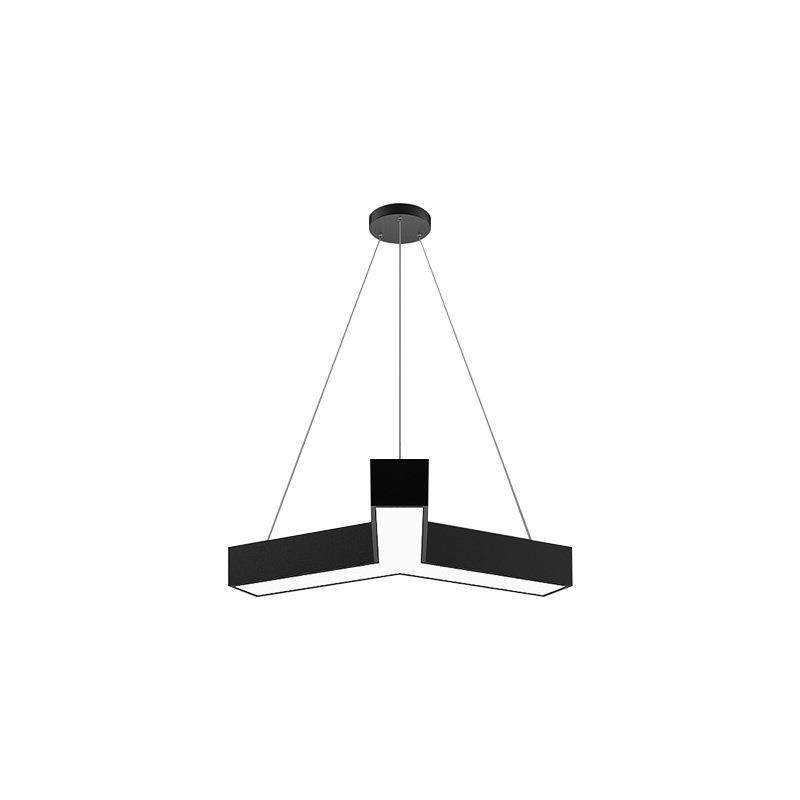 led造型灯异形创意拼超市舞蹈室健身房Y字形人字形办公灯吊线灯