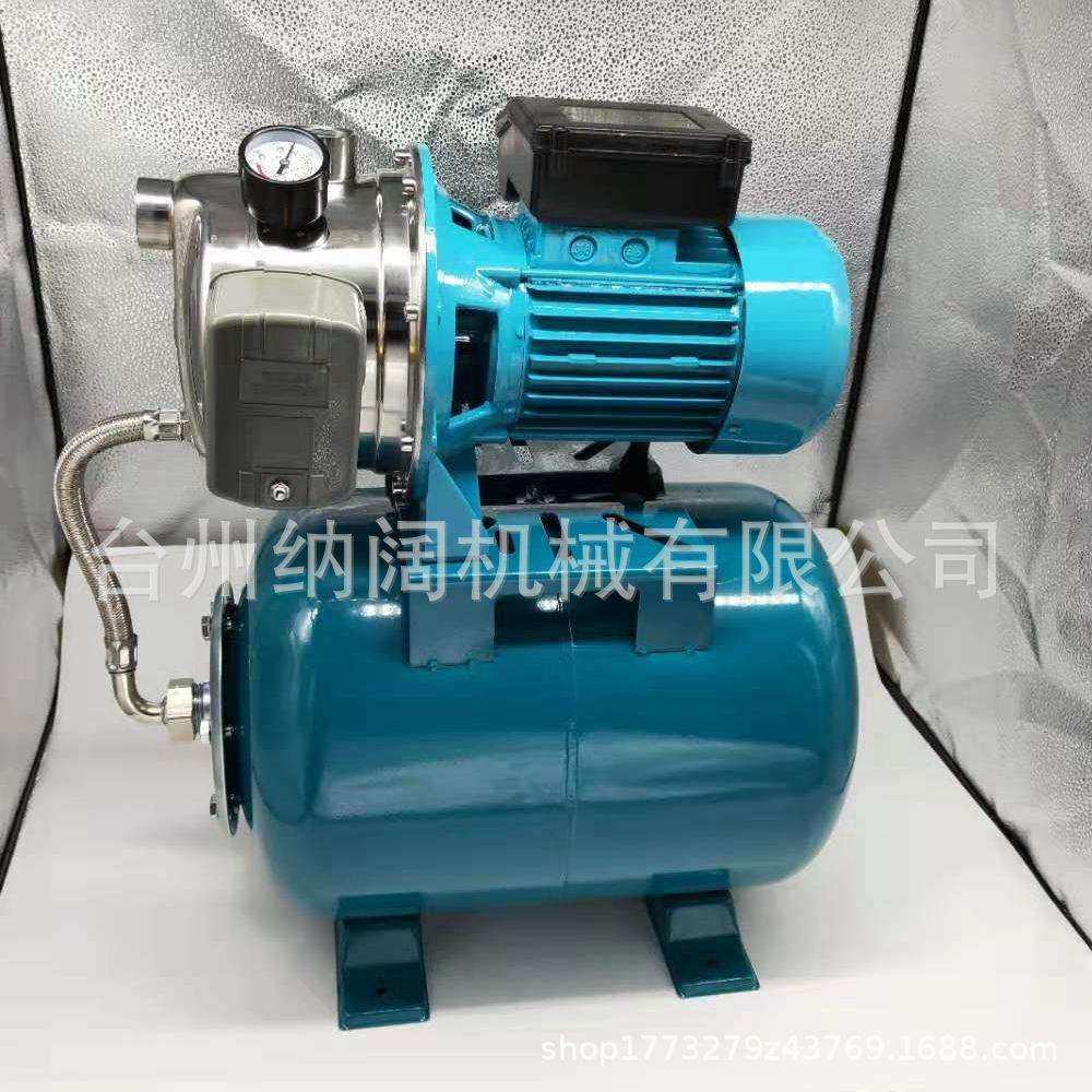 跨境不锈钢浅井喷射泵1HP增压泵抽水泵110V自吸泵离心泵带罐子泵