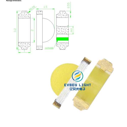 1204暖白 高亮1206侧面暖白 贴片1204侧发光贴片LED灯珠