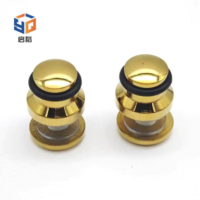 酒店工程淋浴房玻璃移门滑轮吊轮不锈钢5mm玻璃移门推拉门滑轮