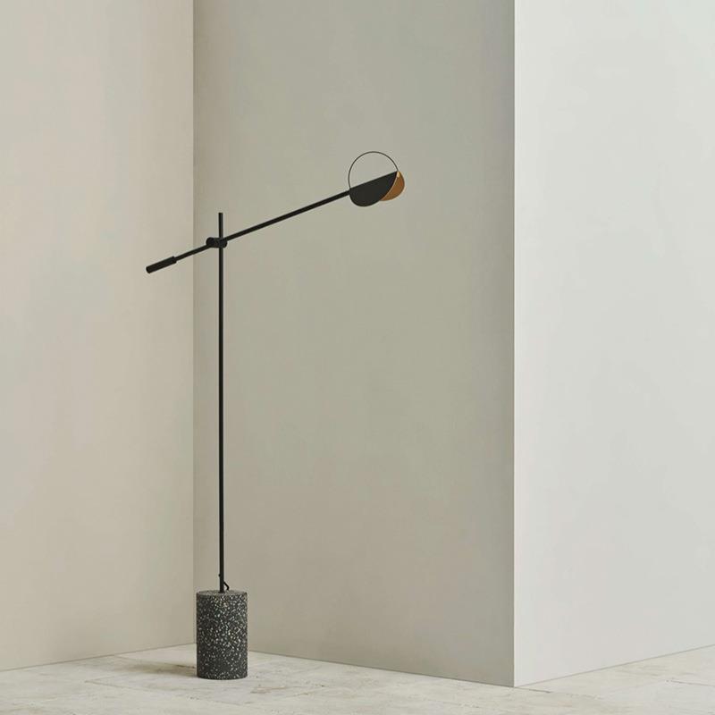 设计师北欧轻奢摇臂长臂旋转树叶大气书房卧室客厅床头立式落地灯