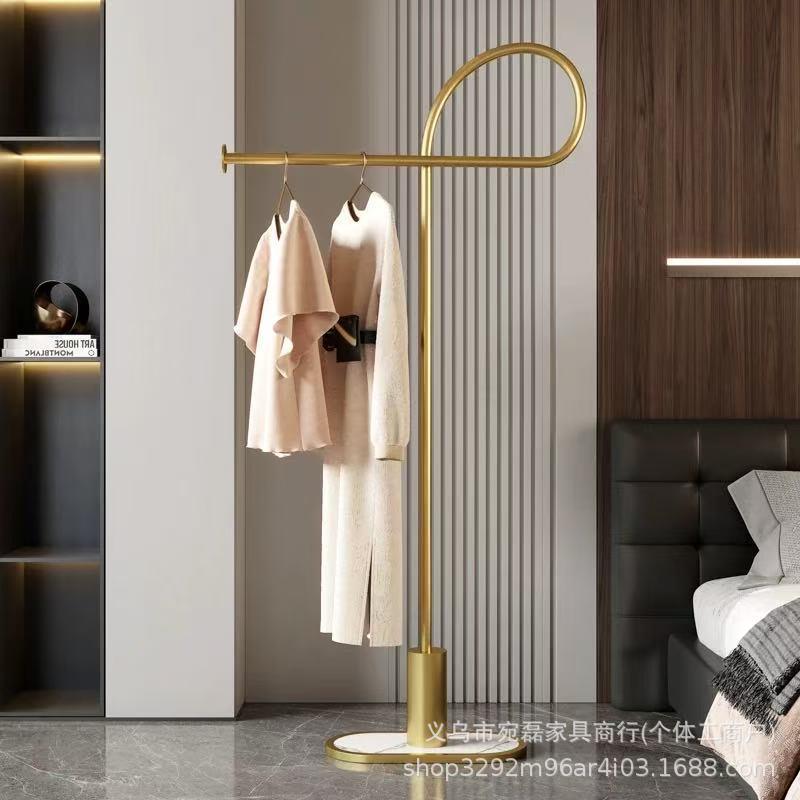 挂衣架落地卧室简易衣架子不占地家用室内房间衣服衣帽架小型衣杆