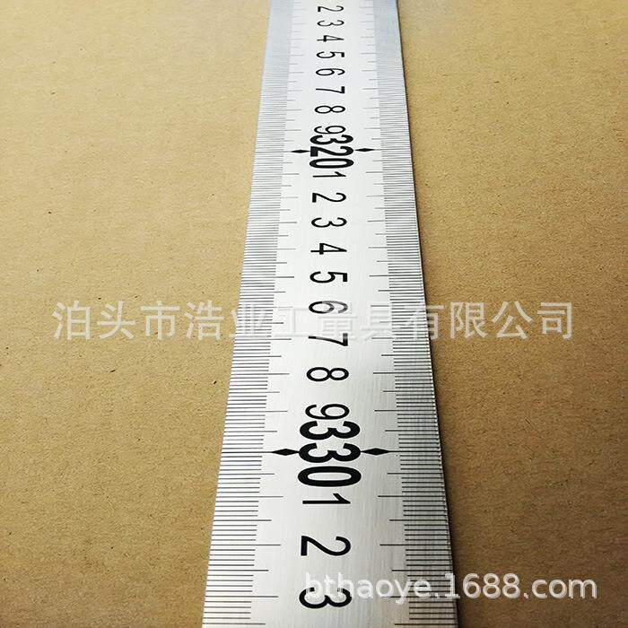 2.5米钢直尺 不锈钢板尺 刻度尺 标尺设备尺 液位尺2500x38x2钢尺