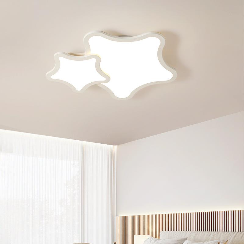 卧室灯极简led超薄吸顶灯简约现代四叶草主卧灯儿童房间灯具