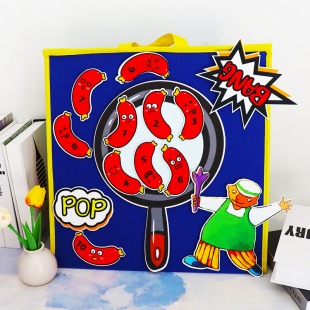 ten sausages十根胖香肠幼儿英语启蒙英文绘本毛毡教具围裙剧 fat