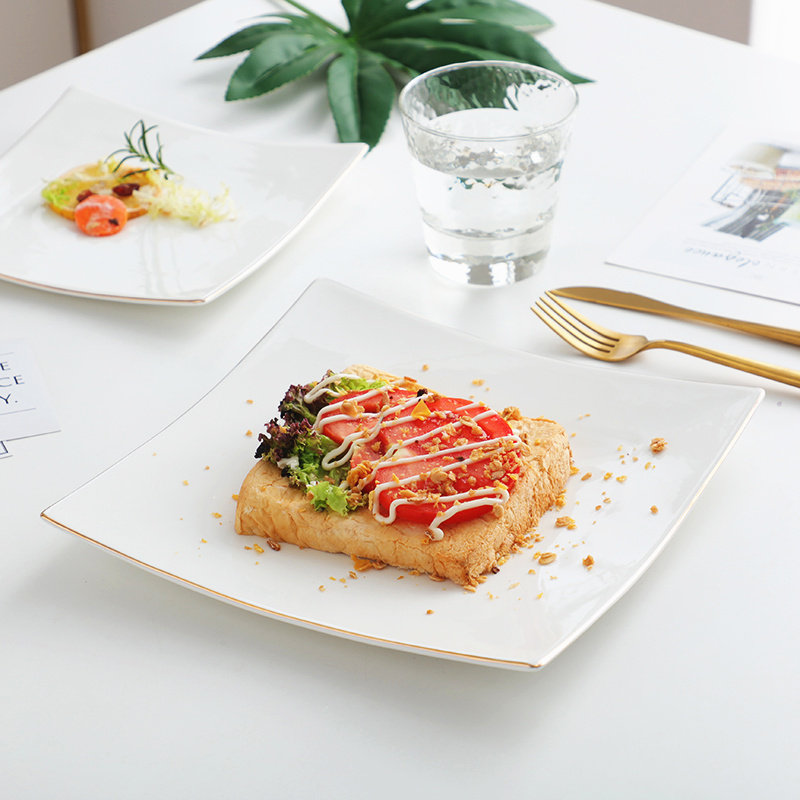 极速European Tableware 8-1x0inches  Western Plate Steak Pla