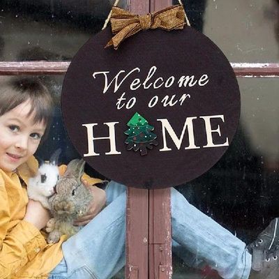 极速Gnome Wreatkh Decor Faceless Gnome Welcome Sign For Fron