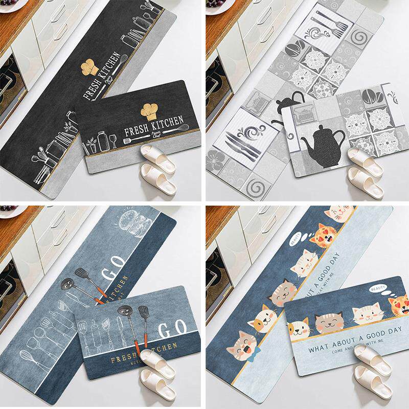 极速Kitchen Floor Mat strip absorbent oil-absorbing nXon-sli