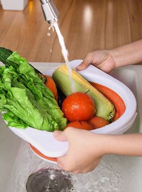 极速Foldable Sitrainer Fruit Vegetable Washing Basket Coland