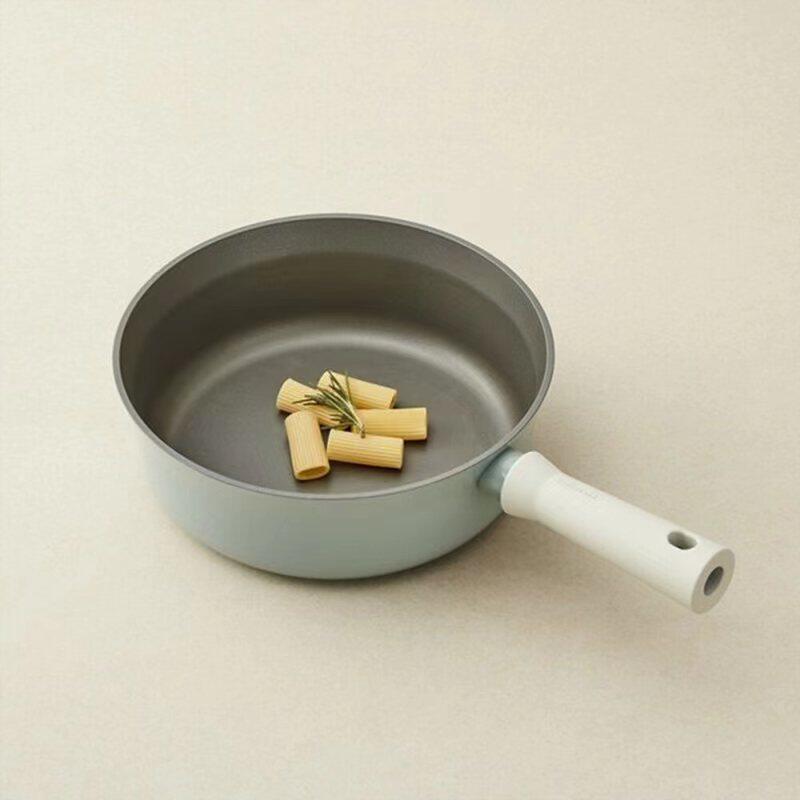 极速韩国进口22cm迷你平底加深不粘锅家用炒菜锅煎蛋X电磁炉燃气