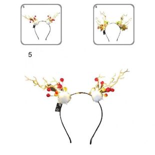 Xmas Antler Headband Durable Decor ElaDstic 极速Adorable