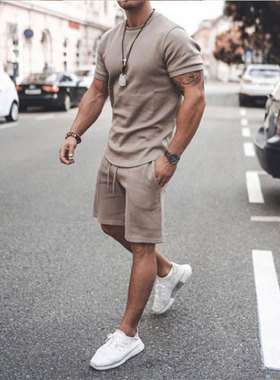 极速2021 Summer New Mens Casual Shorts Sets Short Sleeve T S