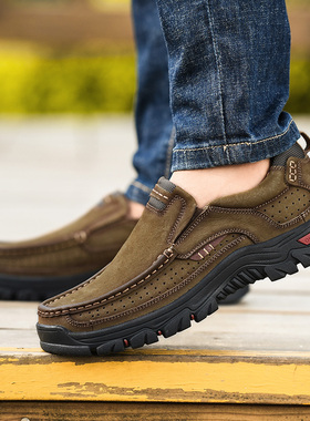 极速New Mans Genuine Leather Loafers Men Moccasin SneZakers