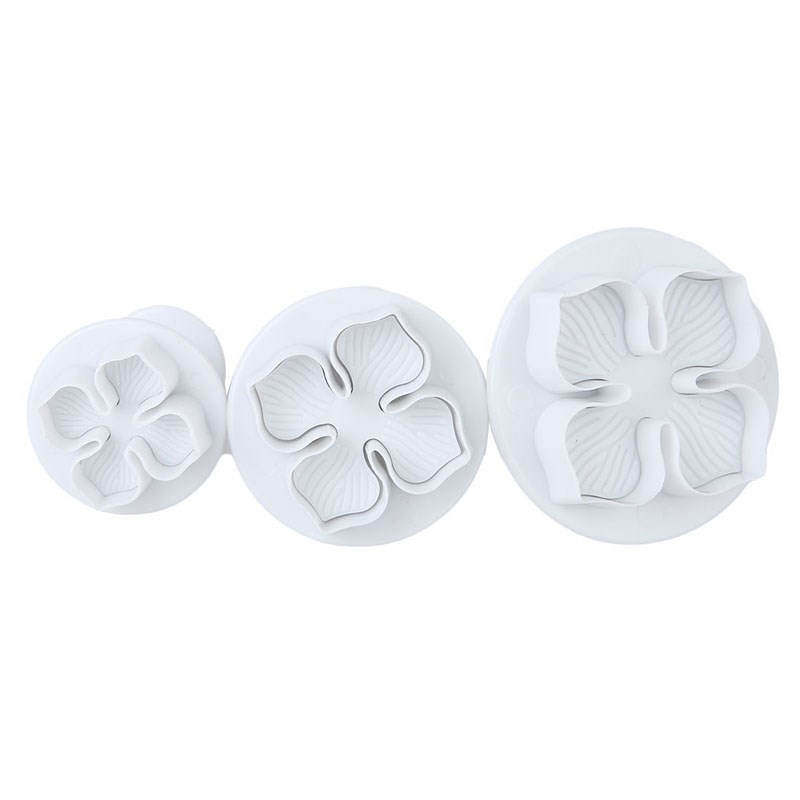 速发Hot 3pcsset Flower Cake Pary Plunger Cuts Fondant Cook