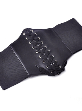 极速1PC Black Waist Wide Band Belt FLace Ladies Underbust Wo