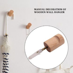 Wall Wooden Hooks Wood XHandmade 极速6 Hanger Pack