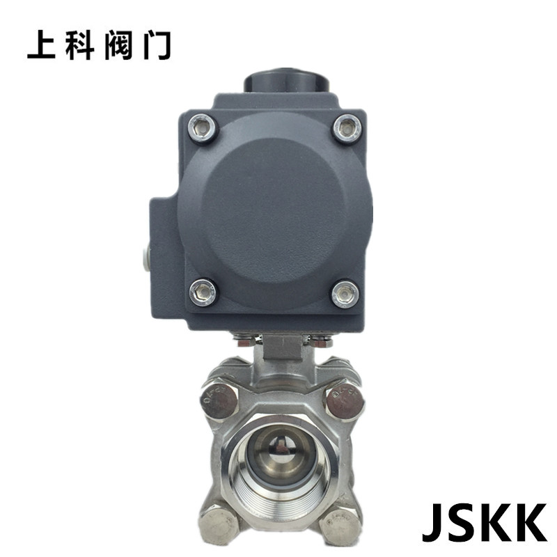 极速Q611F-16P气动304不锈u钢三片式丝口扣球阀DN15 20 25 32 40