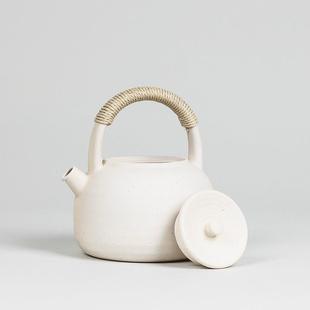 極速880c40805德鎮煮白泥壺陶茶壺功夫茶具景提瓷梁壺燒水壺過濾