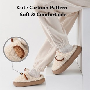 Slippers Thick Sole 极速Women Lover Fluffy HNome Winter Warm