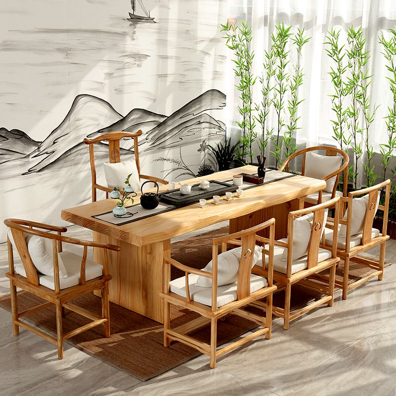 极速新中式新西兰松木实木茶台小户型茶室禅意桌功U夫茶几泡茶桌