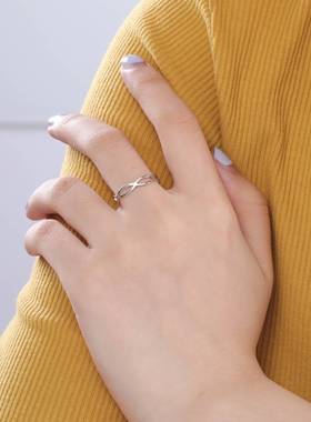 极速Skyrim New Fashion Geometric Hollow Rings foSr Women Sta