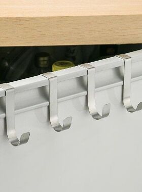 极速5Pcs Carbon Steel Hooks Kitchen CabineMt Door Hanging Ra