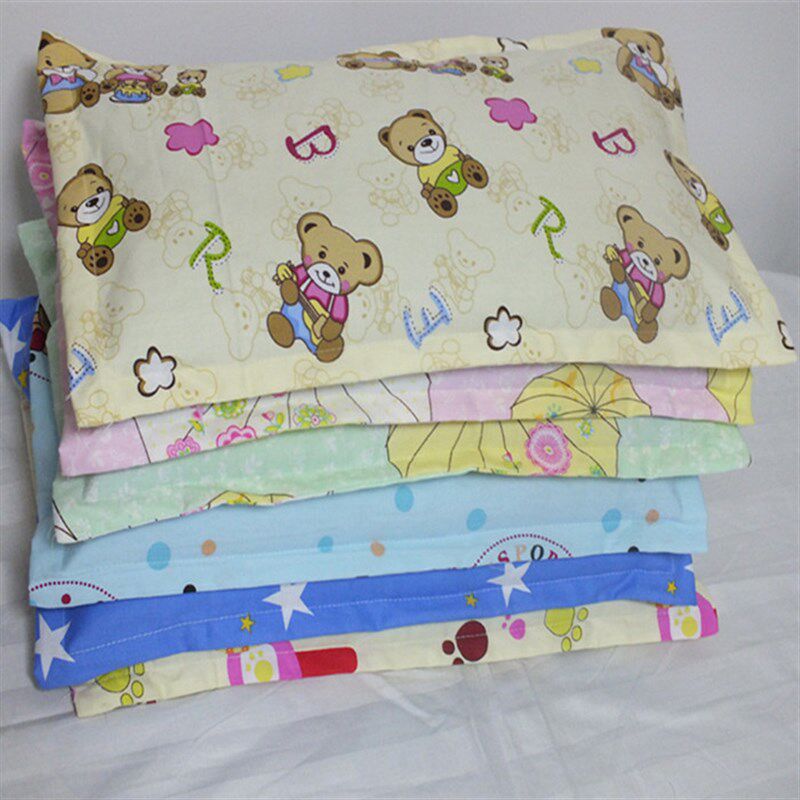 极速纯棉儿童枕套 婴儿枕头套30*20宝F宝新生儿长枕芯套40*25 1个