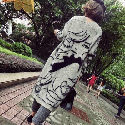 极速Autumn Winter Fashion Women LonFg Sleeve loose knitting