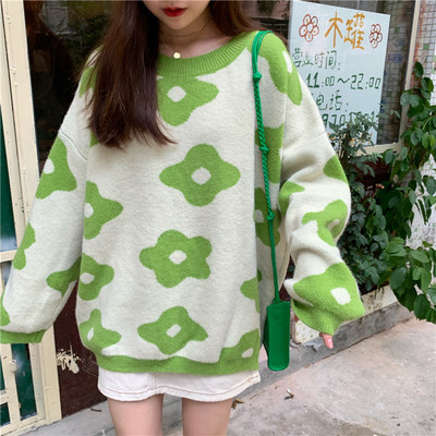 极速2021 ins new fashion Women Sweaters WinterR Women Flower