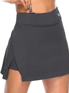 极速Fake Two-Piece Hakamua Skirt Womens Solid Active Perfor