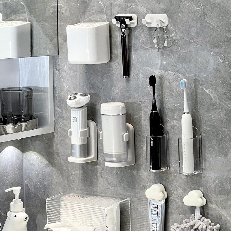 新品电动牙刷g置物架壁挂式牙刷挂架卫生间牙刷收纳底座收纳盒带