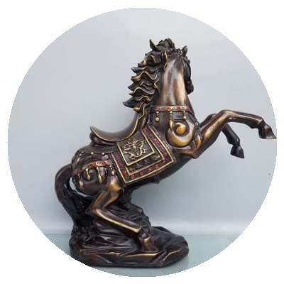 速發銅馬擺件純銅生肖馬到成功馬上贏招財馬家居風水裝 飾喬遷開業
