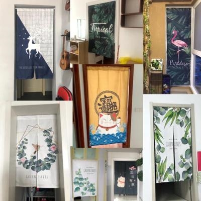 极速个性挂式开放式厨房隔断帘图C案卧室长餐厅卫生间半截阳台单